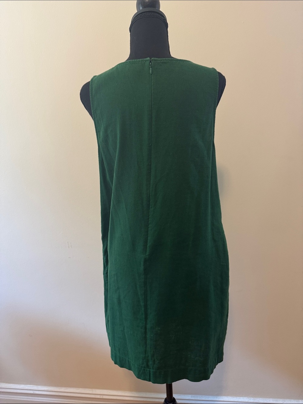 J. Crew Deep Green Sleeveless Shift Dress - Picture 3 of 7